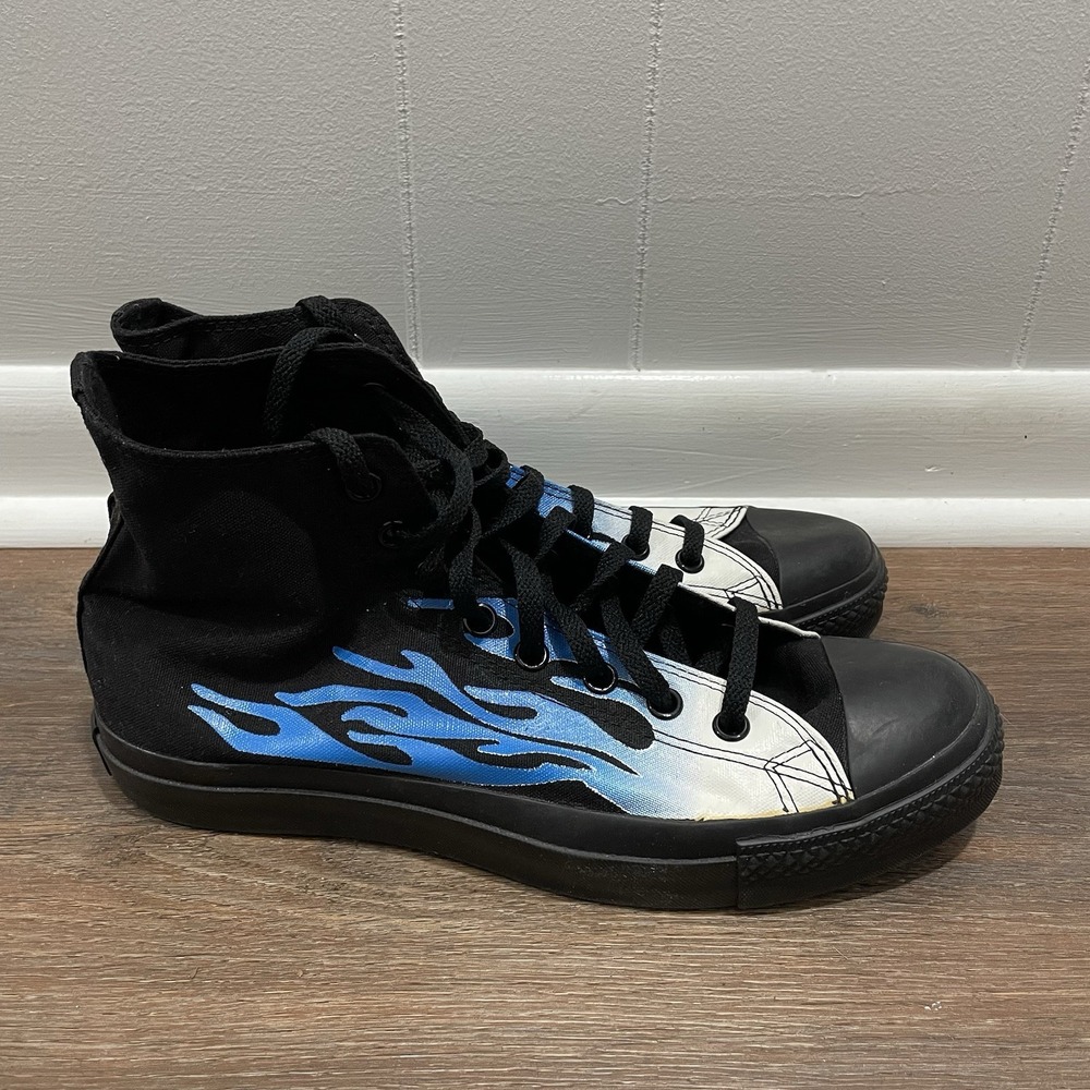 Converse All Star Aged IGNT Hi Sneakers Blue Flame‎ Men Sz 10 Casual Y2K Skater - Picture 5 of 9